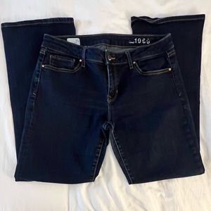 Gap 1969 Dark Wash Sexy Boot Cut Jeans 31S